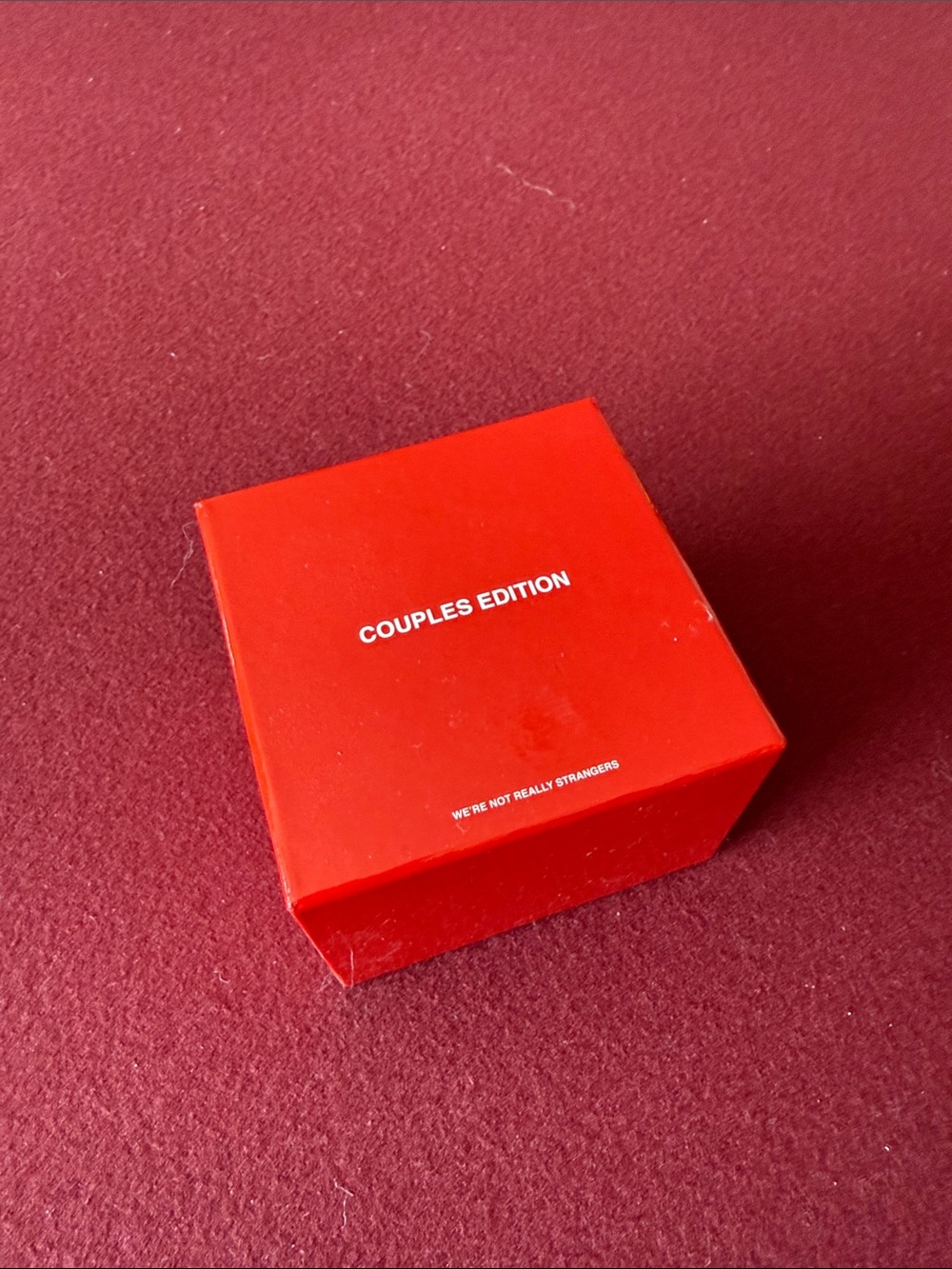Were not really strangers- Couples Edition Card Game (Red)